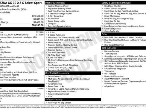 Used 2024 MAZDA CX-30 AWD 2.5 S w/ Select Sport Pkg image 22