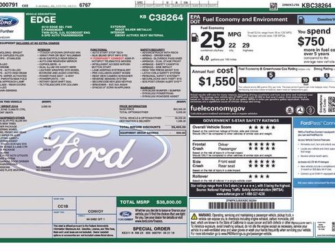 Used 2019 Ford Edge SEL w/ Equipment Group 201A FWD image 14