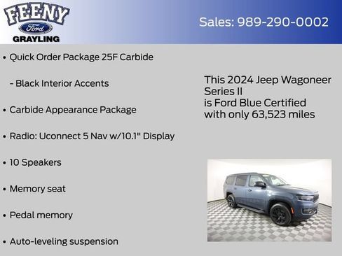 Used 2024 Jeep Wagoneer Series II AWD/4WD image 17