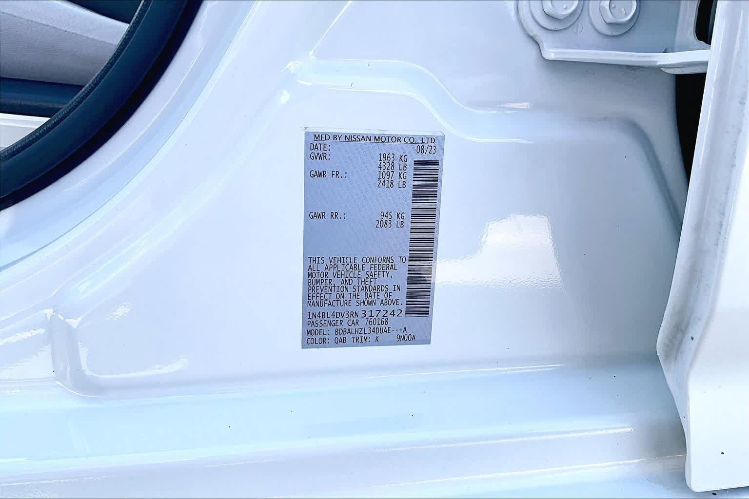 Used 2024 Nissan Altima 2.5 SV w/ SV Premium Package FWD image 34