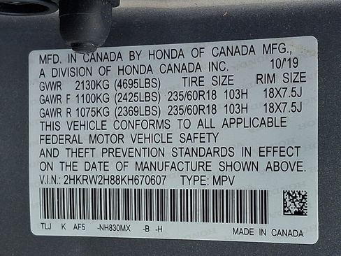 Used 2019 Honda CR-V EX-L image 27