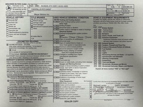 Used 2023 GMC Acadia AT4 w/ Trailering Package image 31