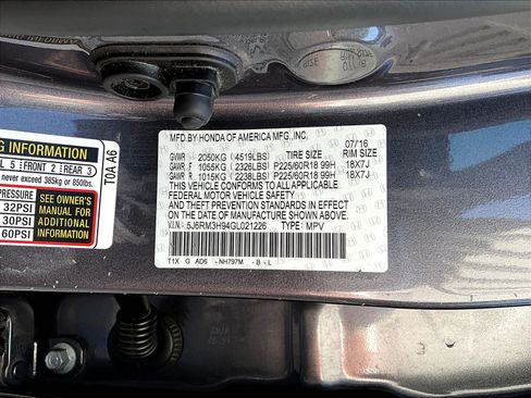 Used 2016 Honda CR-V Touring image 19