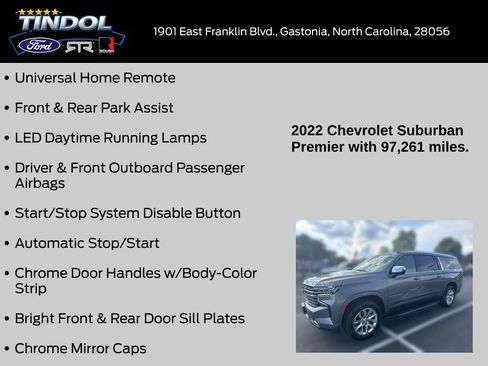 Used 2022 Chevrolet Suburban Premier RWD image 18