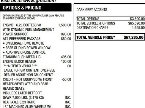 Certified 2022 GMC Sierra 1500 AT4 w/ AT4 Preferred Package image 2