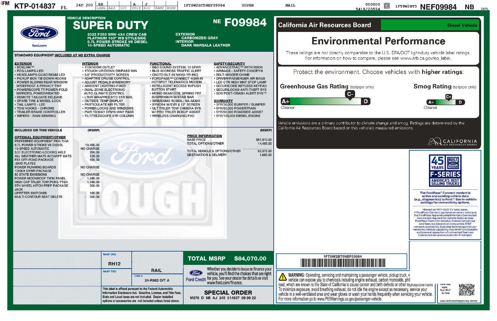 Used 2022 Ford F250 Platinum AWD/4WD image 40