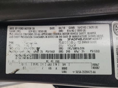 Used 2019 Ford Fiesta SE w/ Equipment Group 201A FWD image 33