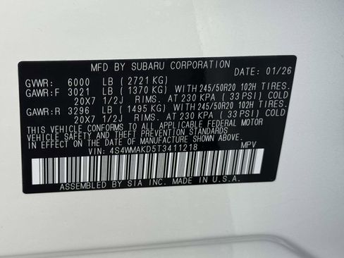 New 2026 Subaru Ascent Touring image 25