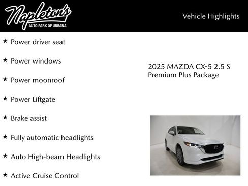 New 2025 MAZDA CX-5 AWD 2.5 S w/ Premium Plus Pkg image 16