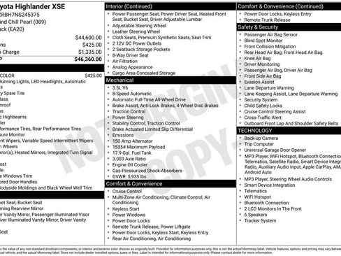 Used 2022 Toyota Highlander XSE AWD/4WD image 5