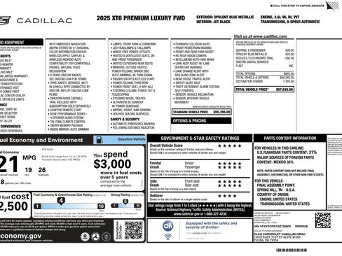 Certified 2025 Cadillac XT6 Premium Luxury image 2