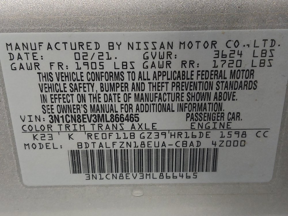 Used 2021 Nissan Versa SV FWD image 33