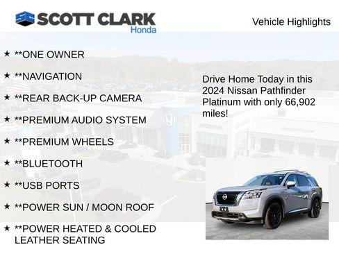 Used 2024 Nissan Pathfinder Platinum AWD/4WD image 12
