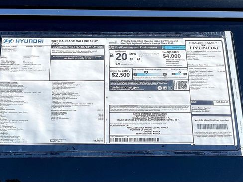 New 2026 Hyundai Palisade Calligraphy image 14