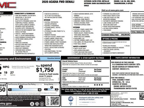 Used 2020 GMC Acadia Denali image 39