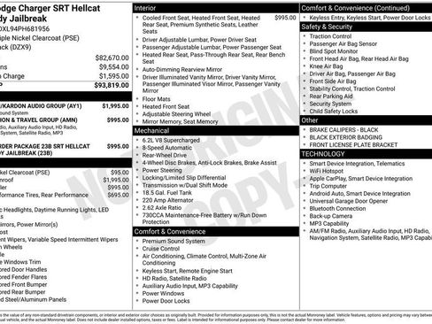 Used 2023 Dodge Charger SRT Hellcat w/ Harman/Kardon Audio Group RWD image 32