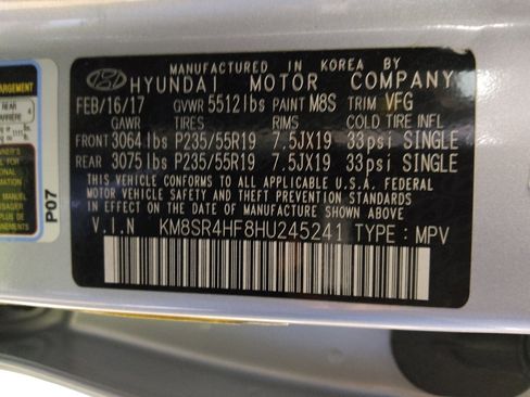 Used 2017 Hyundai Santa Fe Limited w/ Cargo Package image 33