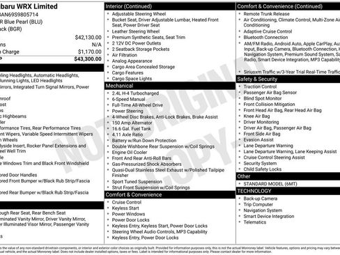 New 2025 Subaru WRX Limited image 5