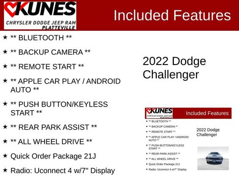 Used 2022 Dodge Challenger GT AWD/4WD image 2