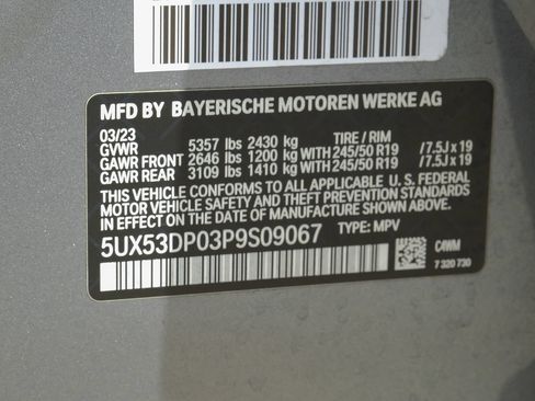 Used 2023 BMW X3 xDrive30i w/ Convenience Package AWD/4WD image 58