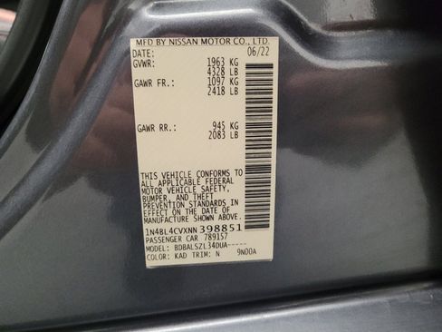 Used 2022 Nissan Altima 2.5 SR FWD image 33