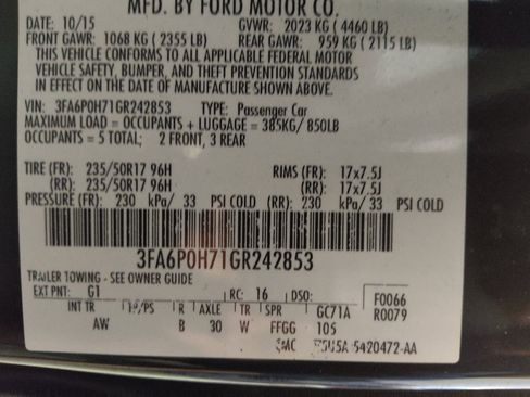 Used 2016 Ford Fusion SE FWD image 33