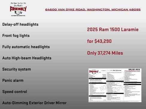 Used 2025 RAM 1500 Laramie AWD/4WD image 8
