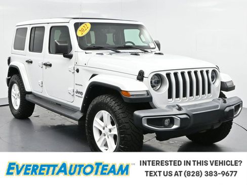 Used 2022 Jeep Wrangler Unlimited Sahara w/ LED Lighting Group AWD/4WD image 1