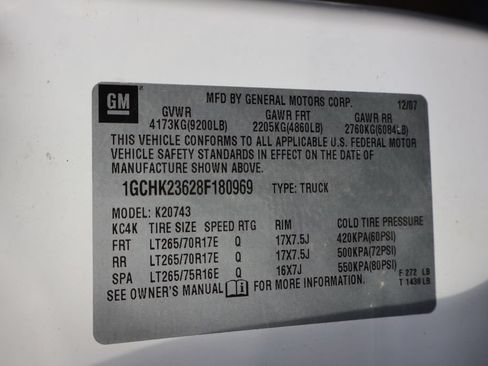 Used 2008 Chevrolet Silverado 2500 LTZ w/ Safety Package AWD/4WD image 3