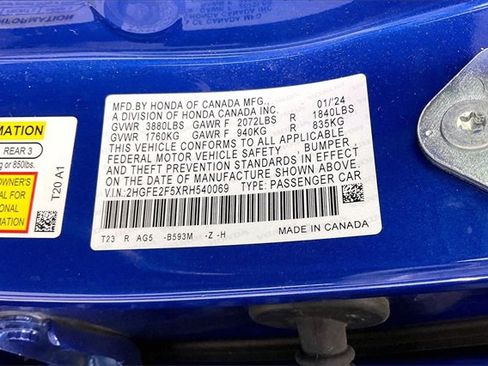 Certified 2024 Honda Civic Sport image 32