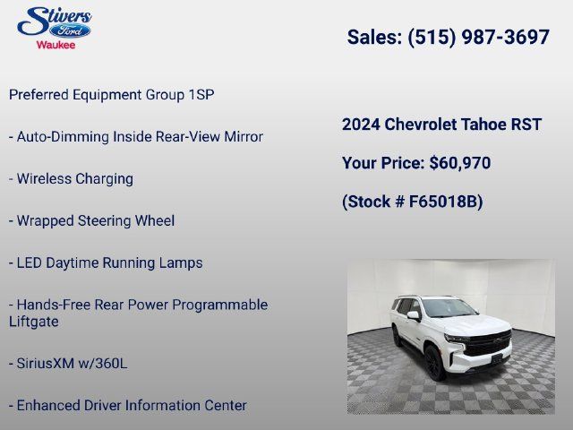 Used 2024 Chevrolet Tahoe RST w/ Sport Performance Package AWD/4WD image 16