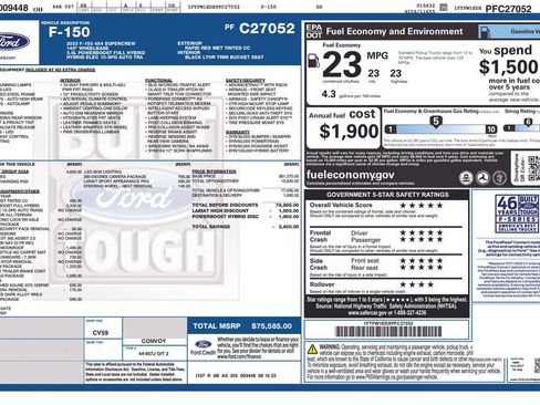 Used 2023 Ford F150 Lariat w/ Equipment Group 502A High AWD/4WD image 30