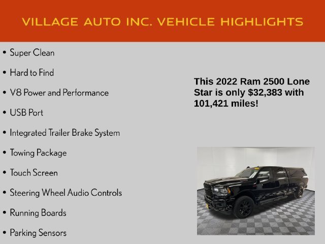 Used 2022 RAM 2500 Lone Star w/ Night Edition AWD/4WD image 7