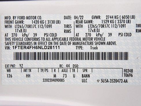 Used 2022 Ford Ranger Lariat w/ Tremor Off-Road Package image 16