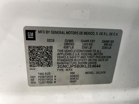 Used 2019 Chevrolet Trax LT w/ LT Convenience Package AWD/4WD image 27