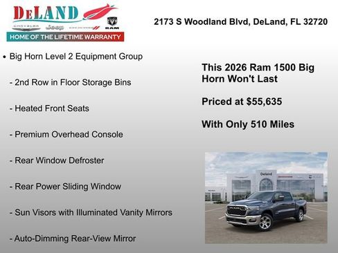 New 2026 RAM 1500 Big Horn AWD/4WD image 7