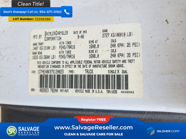 Used 2007 Dodge Dakota SLT RWD image 16