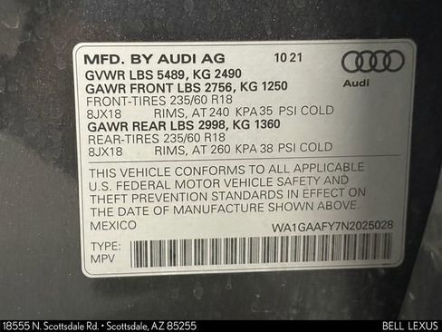 Used 2022 Audi Q5 2.0T Premium w/ Convenience Package AWD/4WD image 32