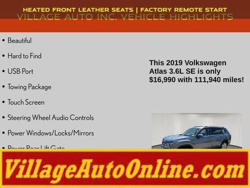 Used 2019 Volkswagen Atlas SE AWD/4WD image 8