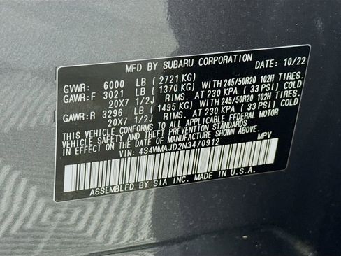Used 2022 Subaru Ascent Onyx Edition AWD/4WD image 33