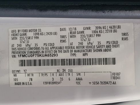 Used 2019 Ford Escape S FWD image 33
