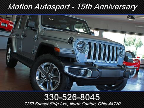 Used 2021 Jeep Wrangler Unlimited Sahara w/ LED Lighting Group AWD/4WD image 60