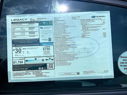 New 2025 Subaru Legacy Premium AWD/4WD image 12