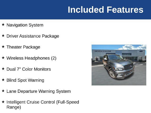 Used 2017 INFINITI QX80 2WD w/ Driver Assistance Package image 5