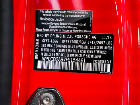 Used 2015 Porsche 911 Carrera 4 GTS w/ Bose Audio Package image 42