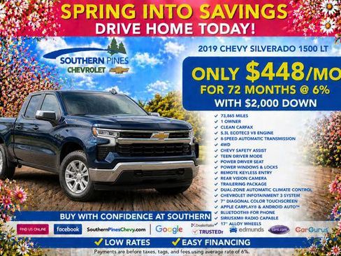 Used 2019 Chevrolet Silverado 1500 LT w/ All-Star Edition RWD image 6