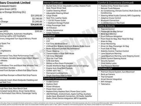 Used 2024 Subaru Crosstrek 2.5i Limited AWD/4WD image 4