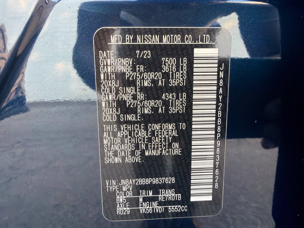 Used 2023 Nissan Armada SL w/ Captain's Chairs Package AWD/4WD image 43