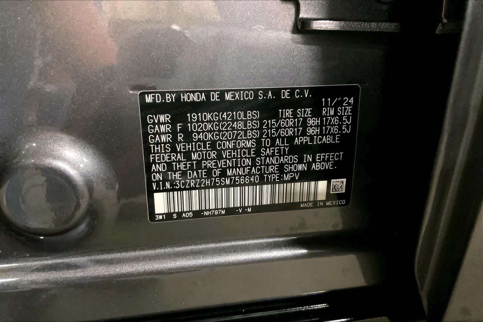 Used 2025 Honda HR-V EX-L image 37