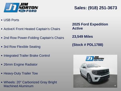 Used 2025 Ford Expedition Active AWD/4WD image 18
